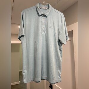 Travis Mathew Light Blue Polo Shirt